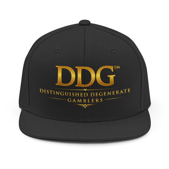 Distinguished Degenerate Gamblers Embroidered Snapback Hat
