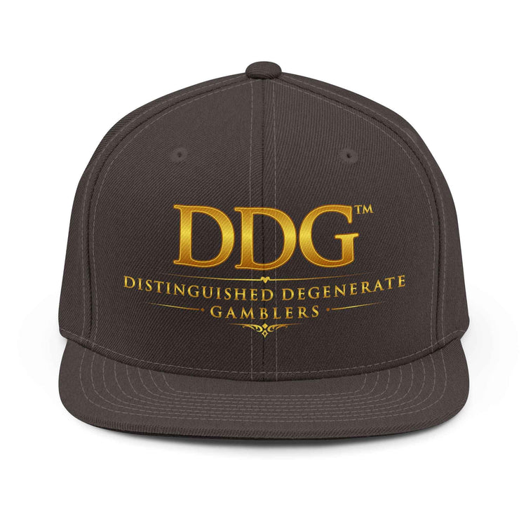 Distinguished Degenerate Gamblers Embroidered Snapback Hat