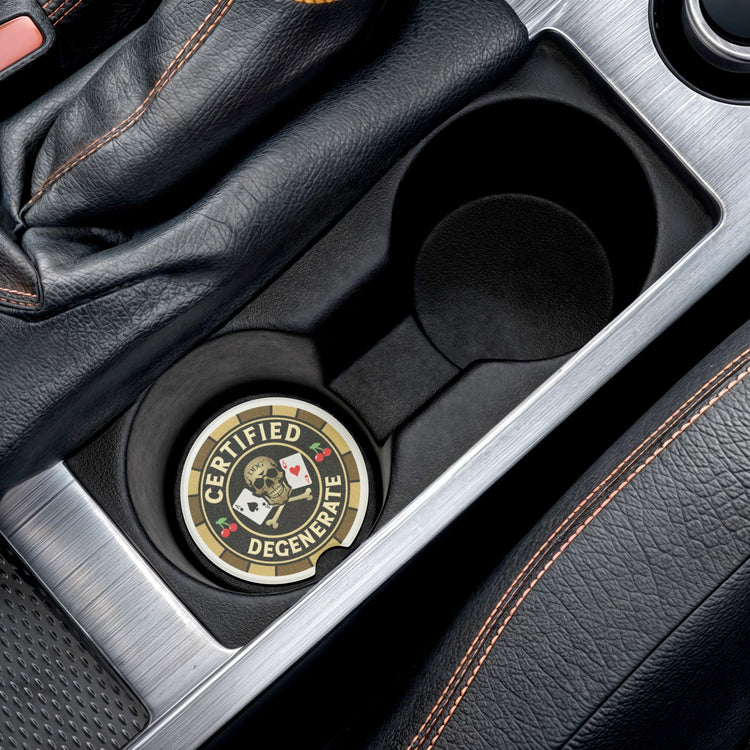 Certified Degenerate Soapstone Car Coaster
