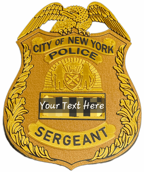 NYPD Badge – 3D Printed Replica | Retirement, Promotion & Display Piece image 0