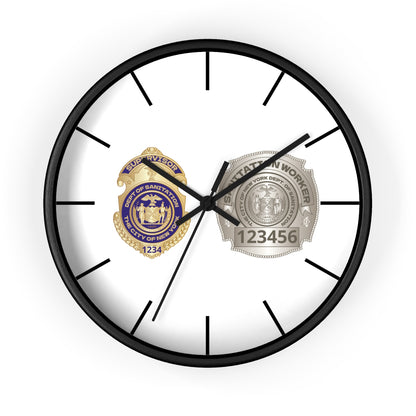 DSNY Supervisor/Sanitation Worker Wall Clock Personalized  - White