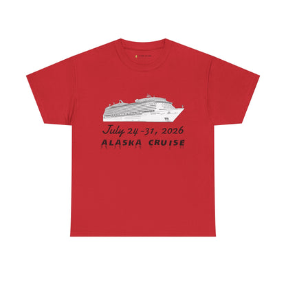 Personalized Alaska Cruise T‑Shirt — July 24–31, 2026 Cruise Souvenir Tee