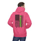 Personalized NY Strongest Green Stripe American Flag Fleece Hoodie with Sanitation Worker Badge - 3D Print Solutions LLC