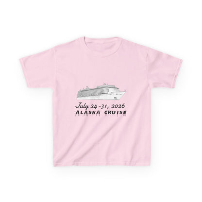 Personalized Alaska Cruise KidsT‑Shirt — July 24–31, 2026 Cruise Souvenir Tee