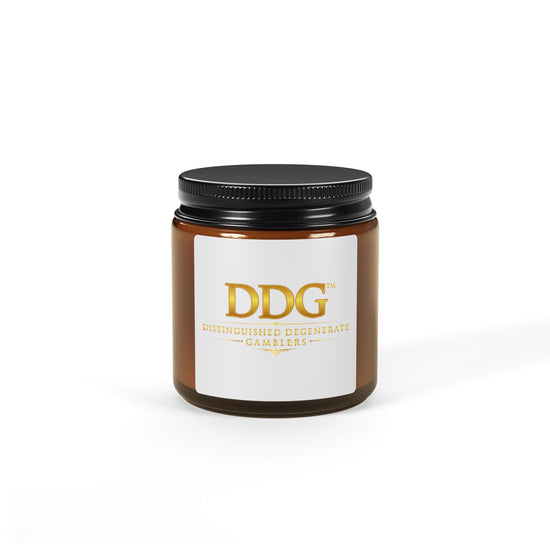 Distinguished Degenerate Gamblers Scented Soy Candle — Amber Jar (Multi-Size)