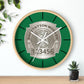 DSNY Sanitation Worker Wall Clock Personalized  - Green