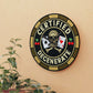 Certified Degenerate Poker Acrylic Wall Clock — Casino Skull & Cards Decor