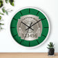 DSNY Sanitation Worker Wall Clock Personalized  - Green