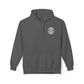 Personalized NY Strongest Green Stripe American Flag Fleece Hoodie with Sanitation Worker Badge