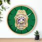 DSNY Superintendent Wall Clock Personalized  - Green