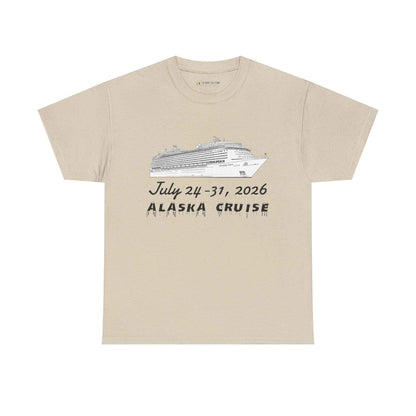 Personalized Alaska Cruise T-Shirt - July 24-31, 2026 Cruise Souvenir Tee