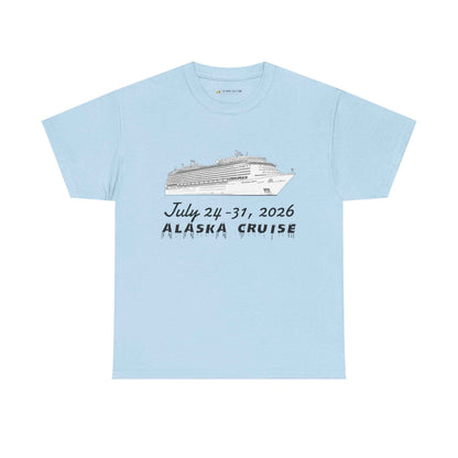 Personalized Alaska Cruise T-Shirt - July 24-31, 2026 Cruise Souvenir Tee