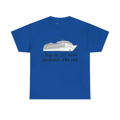 Personalized Alaska Cruise T-Shirt - July 24-31, 2026 Cruise Souvenir Tee