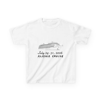 Personalized Alaska Cruise KidsT‑Shirt — July 24–31, 2026 Cruise Souvenir Tee