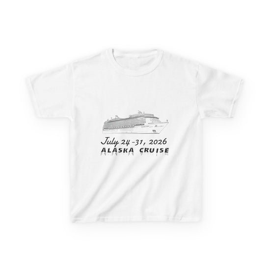 Personalized Alaska Cruise KidsT‑Shirt — July 24–31, 2026 Cruise Souvenir Tee