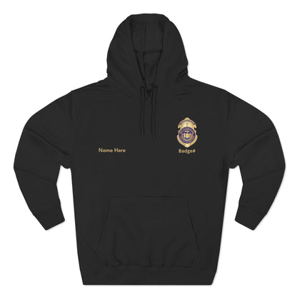 DSNY Supervisor Fleece Hoodie - Personalized Badge 