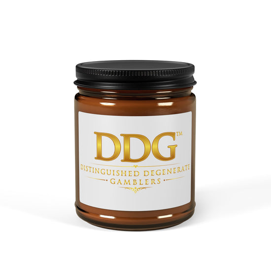Distinguished Degenerate Gamblers Scented Soy Candle — Amber Jar (Multi-Size)