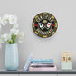 Certified Degenerate Poker Acrylic Wall Clock — Casino Skull & Cards Decor
