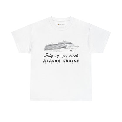 Personalized Alaska Cruise T‑Shirt — July 24–31, 2026 Cruise Souvenir Tee