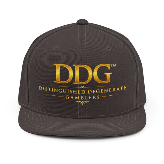Distinguished Degenerate Gamblers Embroidered Snapback Hat