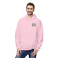 Personalized NY Strongest Green Stripe American Flag Fleece Hoodie with Sanitation Worker Badge - 3D Print Solutions LLC