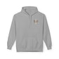 Personalized NY Strongest Green Stripe American Flag Fleece Hoodie with Sanitation Worker Badge
