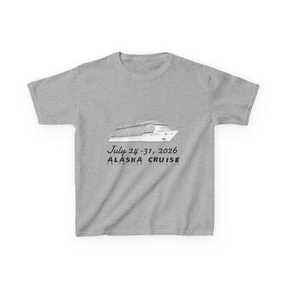 Personalized Alaska Cruise KidsT‑Shirt — July 24–31, 2026 Cruise Souvenir Tee