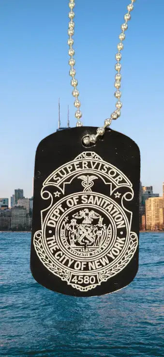 DSNY Metal Dog Tag - Customized image 1