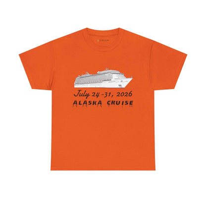 Personalized Alaska Cruise T-Shirt - July 24-31, 2026 Cruise Souvenir Tee