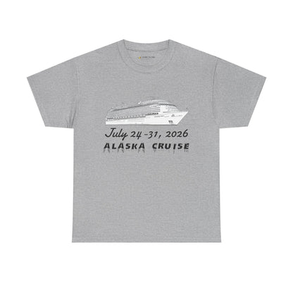 Personalized Alaska Cruise T‑Shirt — July 24–31, 2026 Cruise Souvenir Tee