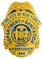 NYC Sanitation Badge – 3D Printed DSNY Replica | Retirement, Promotion & Display Piece image 6