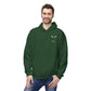 Personalized NY Strongest Green Stripe American Flag Fleece Hoodie with Sanitation Caduceus Logo