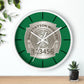 DSNY Sanitation Worker Wall Clock Personalized  - Green