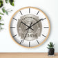 DSNY Sanitation Worker Wall Clock Personalized  - White
