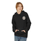 Personalized NY Strongest Green Stripe American Flag Fleece Hoodie with Sanitation Worker Badge