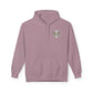 Personalized NY Strongest Green Stripe American Flag Fleece Hoodie with Sanitation Worker Badge