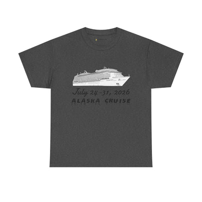 Personalized Alaska Cruise T-Shirt - July 24-31, 2026 Cruise Souvenir Tee
