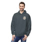 Personalized NY Strongest Green Stripe American Flag Fleece Hoodie with Sanitation Worker Badge
