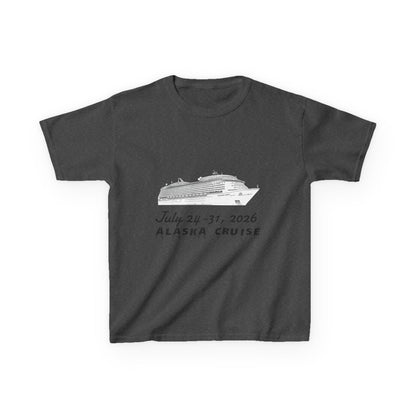 Personalized Alaska Cruise KidsT‑Shirt — July 24–31, 2026 Cruise Souvenir Tee
