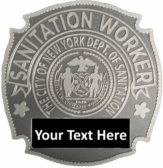 NYC Sanitation Badge – 3D Printed DSNY Replica | Retirement, Promotion & Display Piece image 0